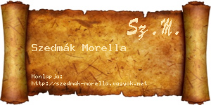 Szedmák Morella névjegykártya